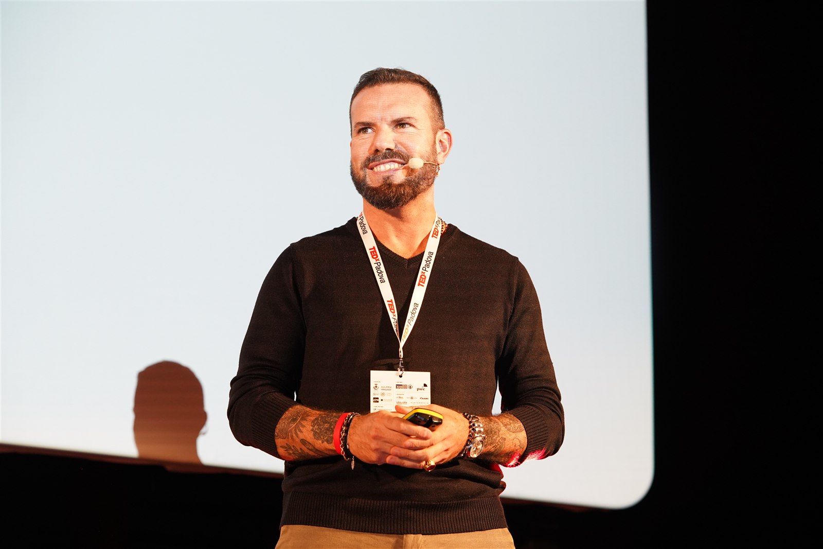 Gerry Grassi sul palco di TEDx Padova