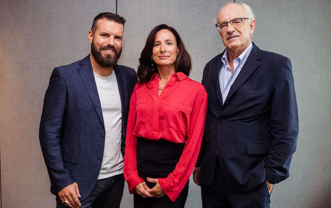 Gerry Grassi con i colleghi delle partecipazioni televisive